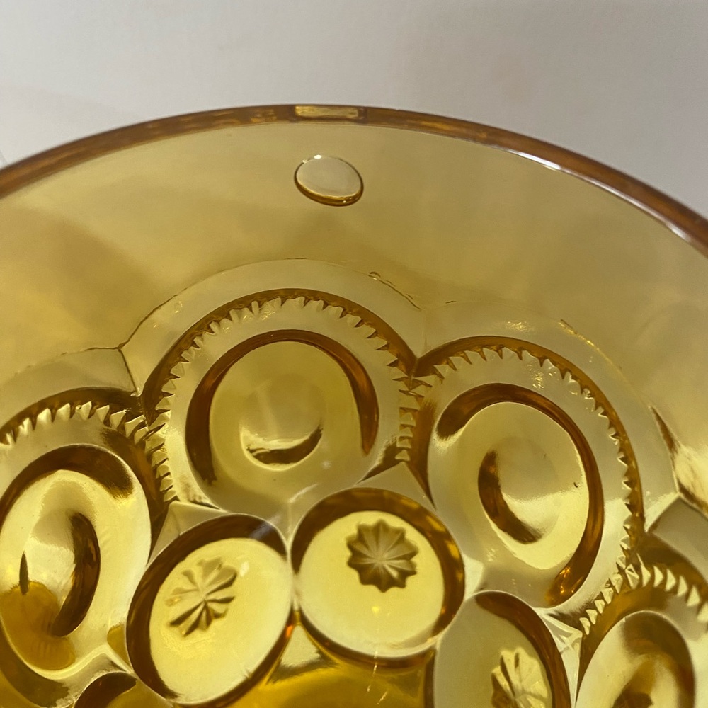 Vintage amber water glasses - Picture 3 of 4